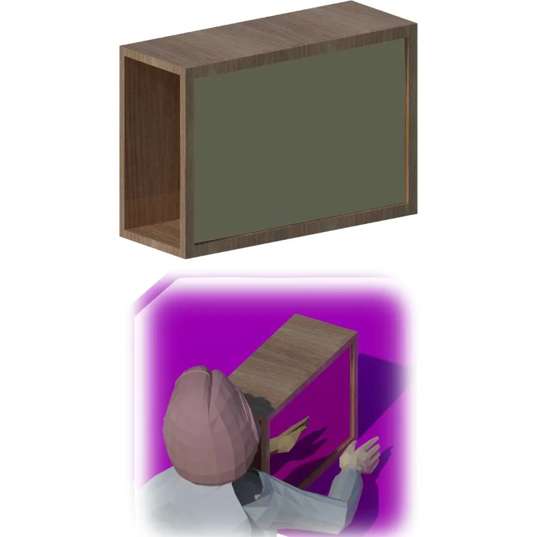 Espejo Terapia Miembro Fantasma · Plegable o Cajón