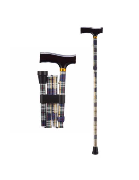 Bastón de Aluminio Plegable y Regulable · 2 Tallas