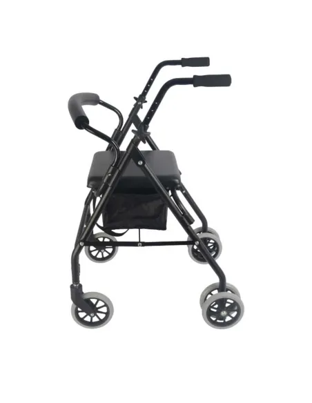 Andador Rollator de Aluminio de 6 Ruedas con freno de presión