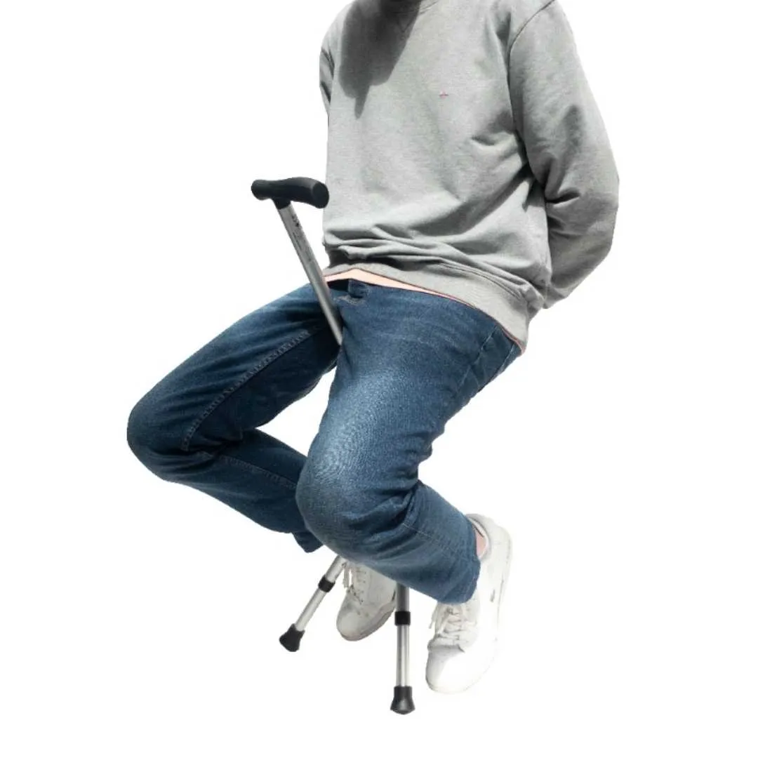 Bastón Asiento Plegable hasta 136 Kg