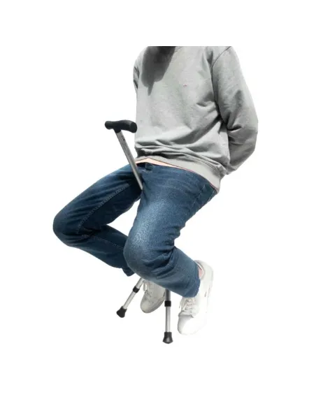 Bastón Asiento Plegable hasta 136 Kg