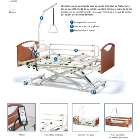 Cama Articulada ALZEIS con Carro Elevador Vermeiren 2