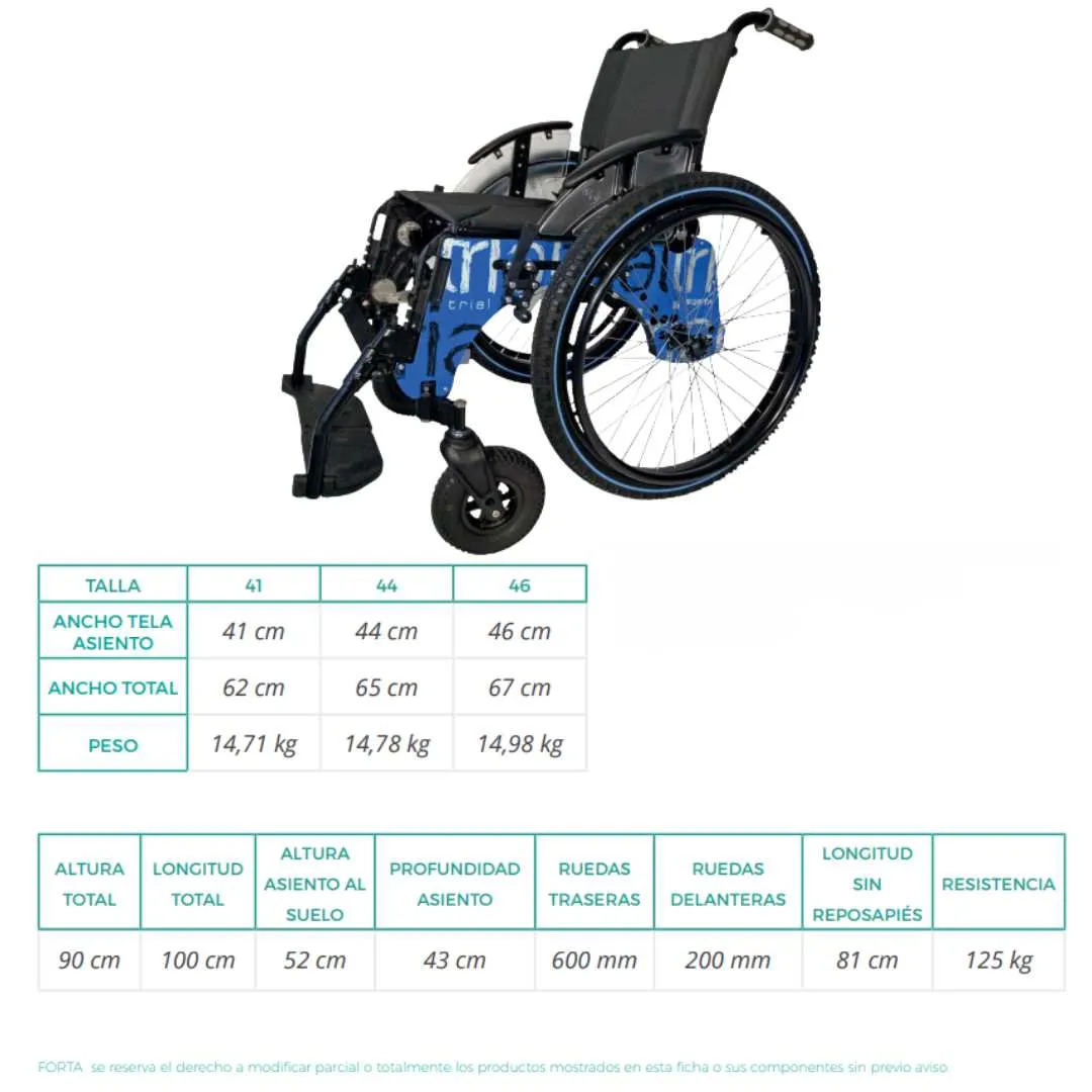Silla de Ruedas TRIAL COUNTRY  Forta