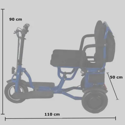 Scooter Eléctrico de 3 Ruedas LIGHTEST 350W Plegable 2