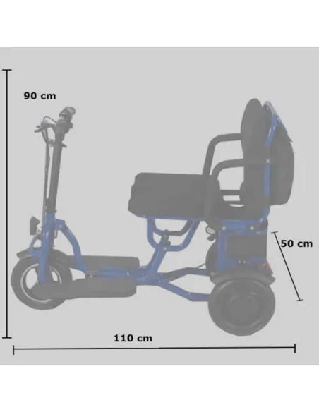 Scooter Eléctrico de 3 Ruedas LIGHTEST 350W Plegable