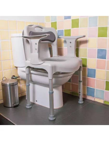Silla Ducha con WC y Elevador WC SAMOA regulable en altura 130 Kg
