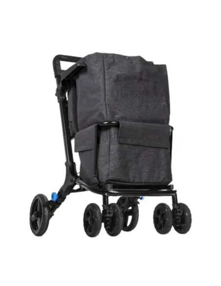 Andador Carro de Compra XL FORUM con Doble Cesta y Reposabrazos