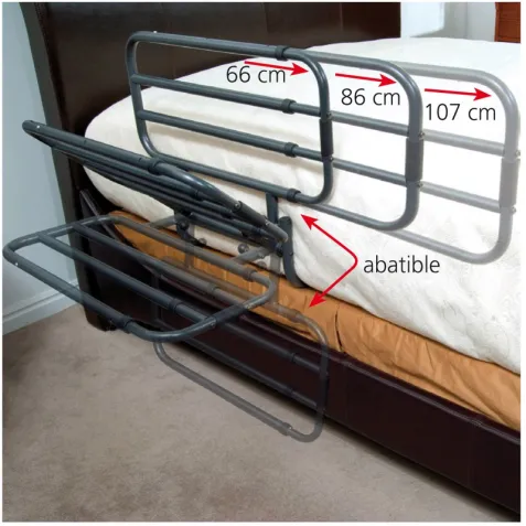 Barandilla  Abatible y Regulable PIVOT RAIL - BED RAIL 2