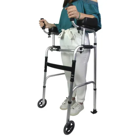 Andador con Ruedas y Soporte de Antebrazos