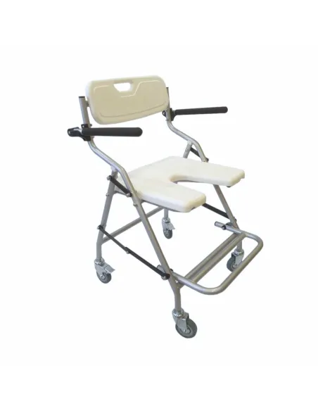 Silla Ducha con Ruedas y Plegable 22981