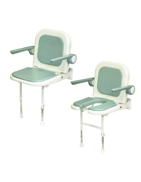 Asiento Ducha Abatible con Brazos y Respaldo MALDIVAS · 4 Modelos