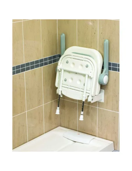 Asiento Ducha Abatible con Brazos y Respaldo MALDIVAS · 4 Modelos