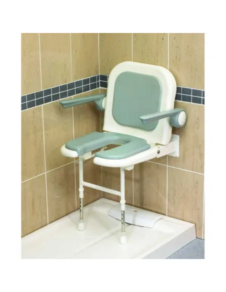 Asiento Ducha Abatible con Brazos y Respaldo MALDIVAS · 4 Modelos