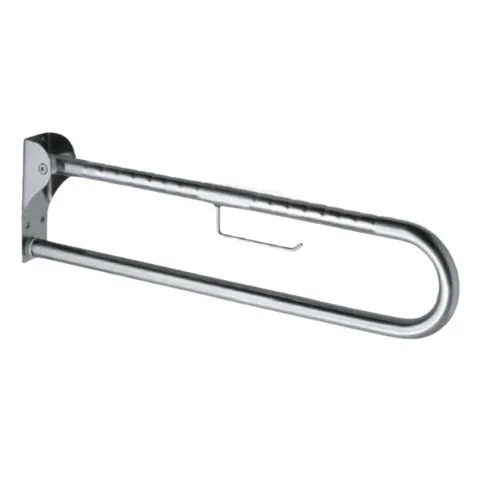 Asidero Abatible Pared de Acero Inoxidable con Portarollo...