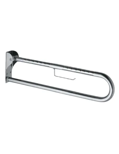 Asidero Abatible Pared de Acero Inoxidable con Portarollo · 3 Medidas