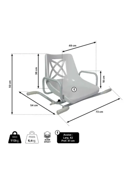 Asiento de Bañera Giratorio ID
