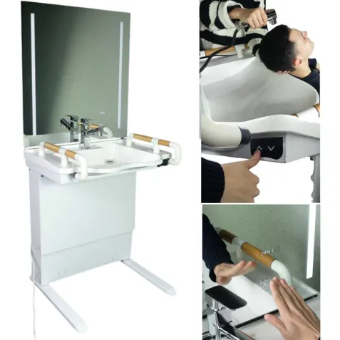 Lavabo con Espejo Regulables en Altura 2