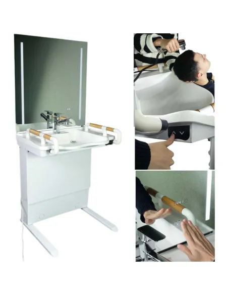 Lavabo con Espejo Regulables en Altura