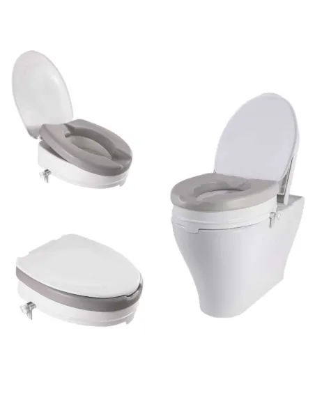 Elevador de WC de 5 ,10 o 15 cm, con o sin Tapa · Hasta 225 Kg