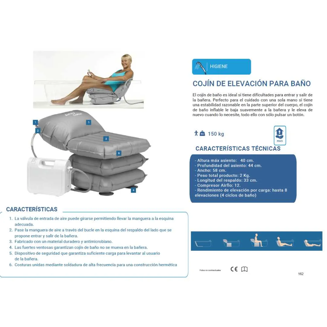 Cojín Elevador de Bañera BATHING CUSHION con...
