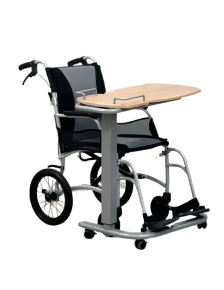 Mesa Auxiliar de Doble Tablero Elevación por Pistón