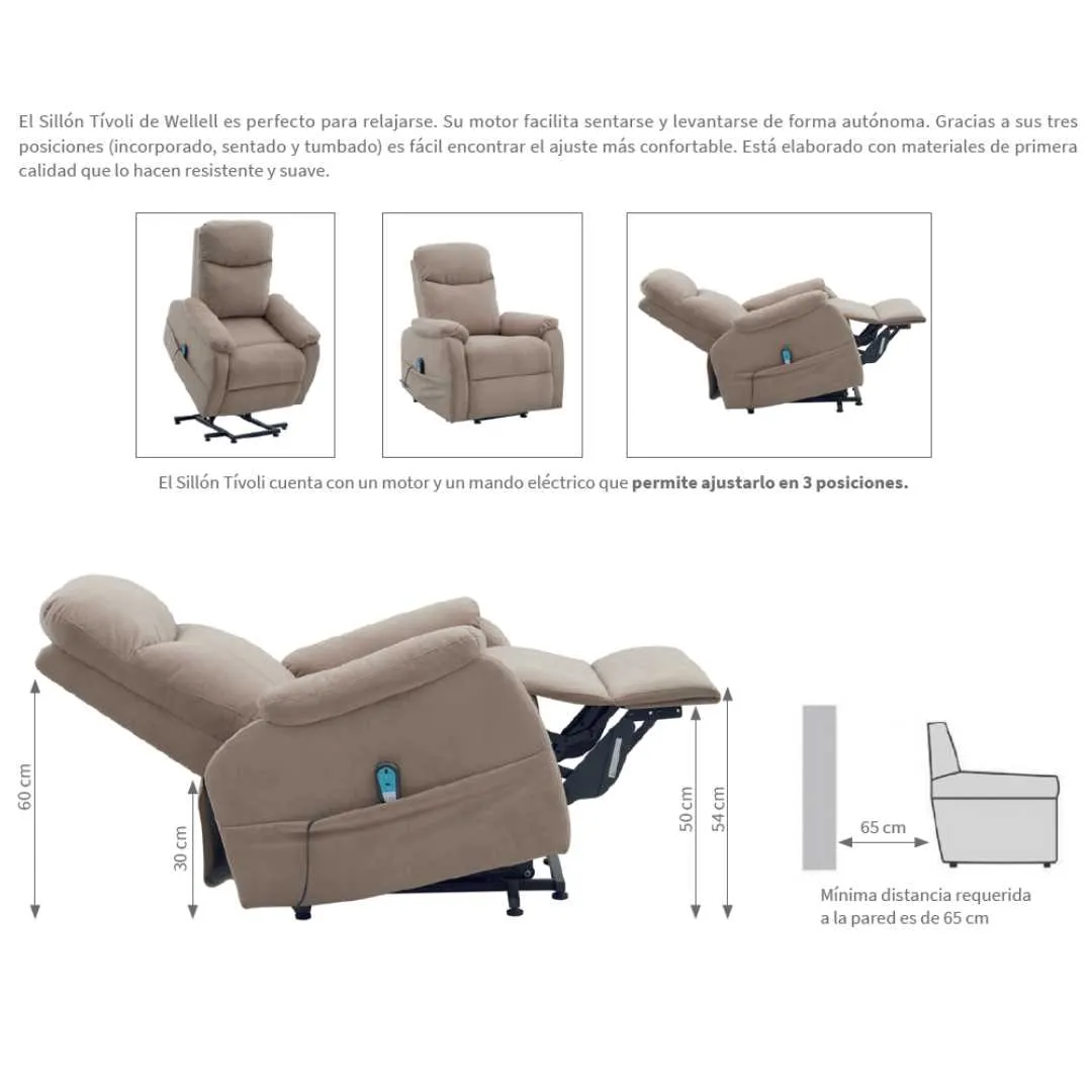 Sillón Elevador Relax TÍVOLI Wellell