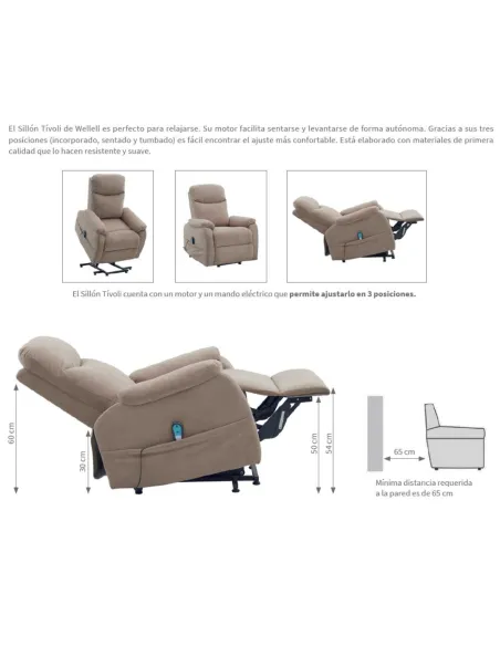 Sillón Elevador Relax TÍVOLI Wellell