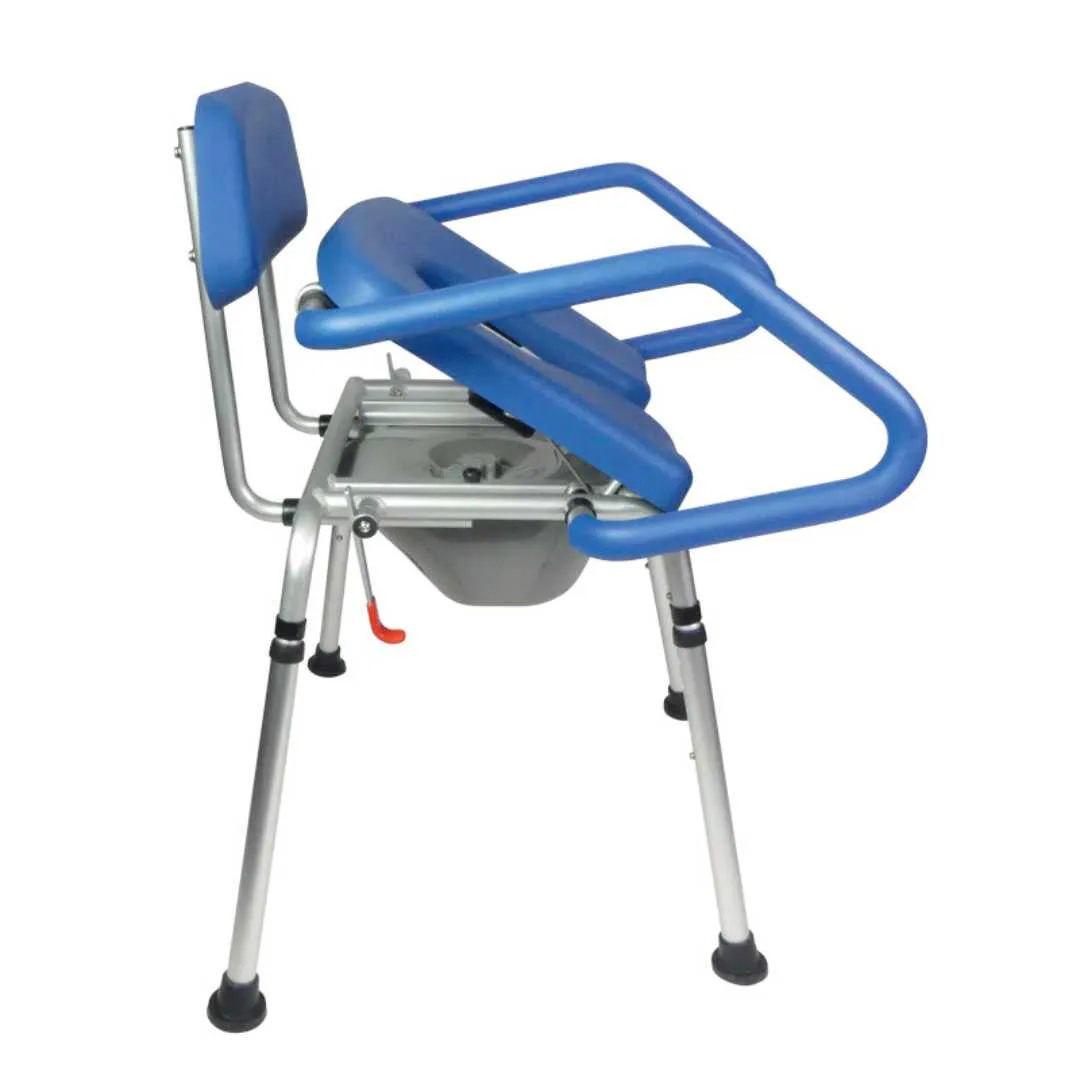 Silla de Ducha con Asiento Incorporador Blando