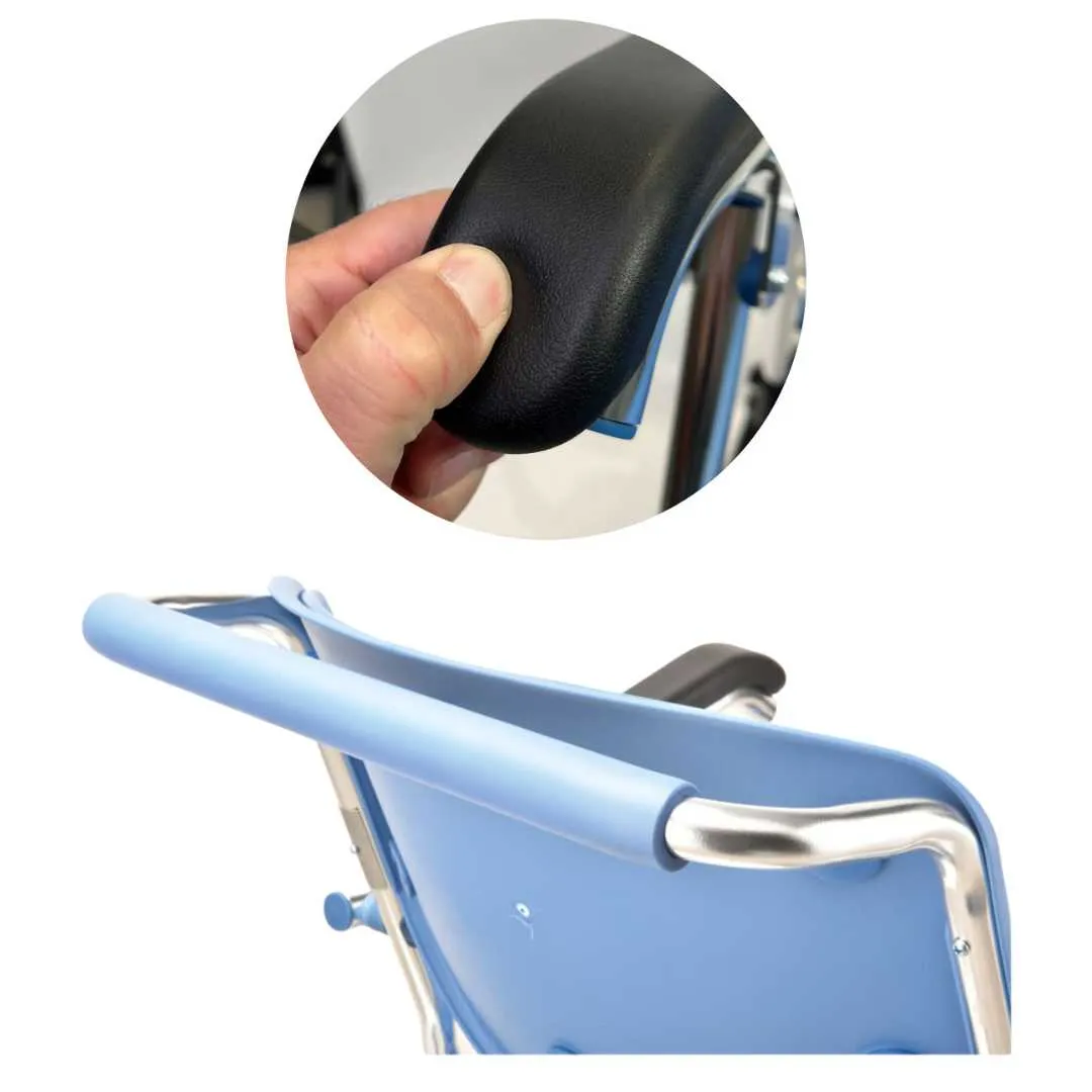 Silla para Ducha y WC MENORCA Plegable con Ruedas