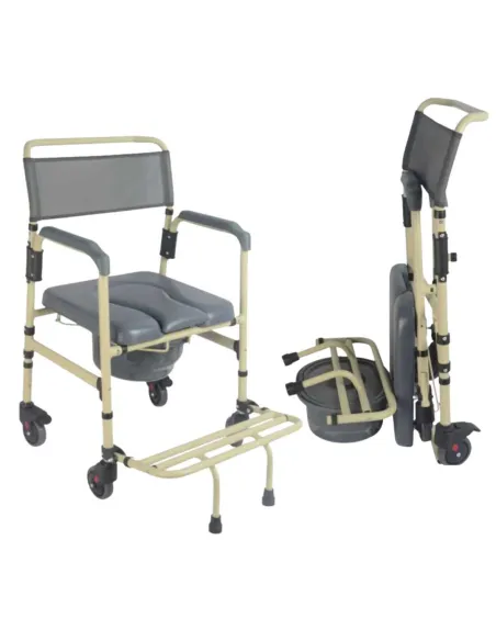 Silla de Ruedas con Inodoro CERDEÑA Plegable · 2 Colores