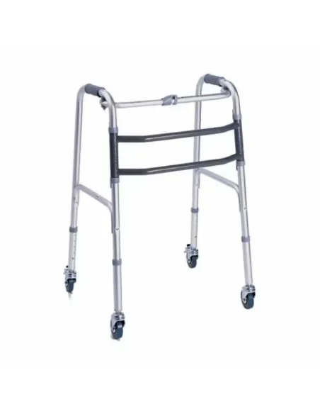 Andador plegable de 4 ruedas giratorias CLIK 2 con frenos