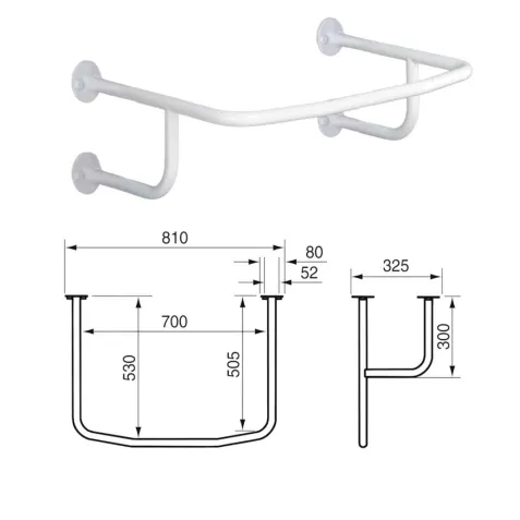 Asidero Soporte Alrededor del Lavabo LIDINO 2