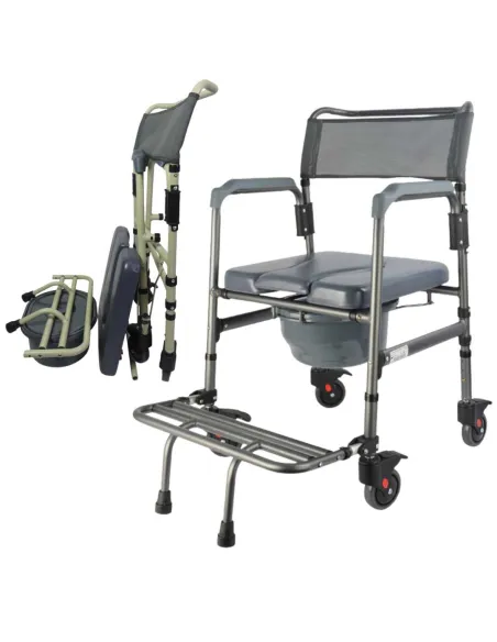 Silla de Ruedas con Inodoro CERDEÑA Plegable · 2 Colores