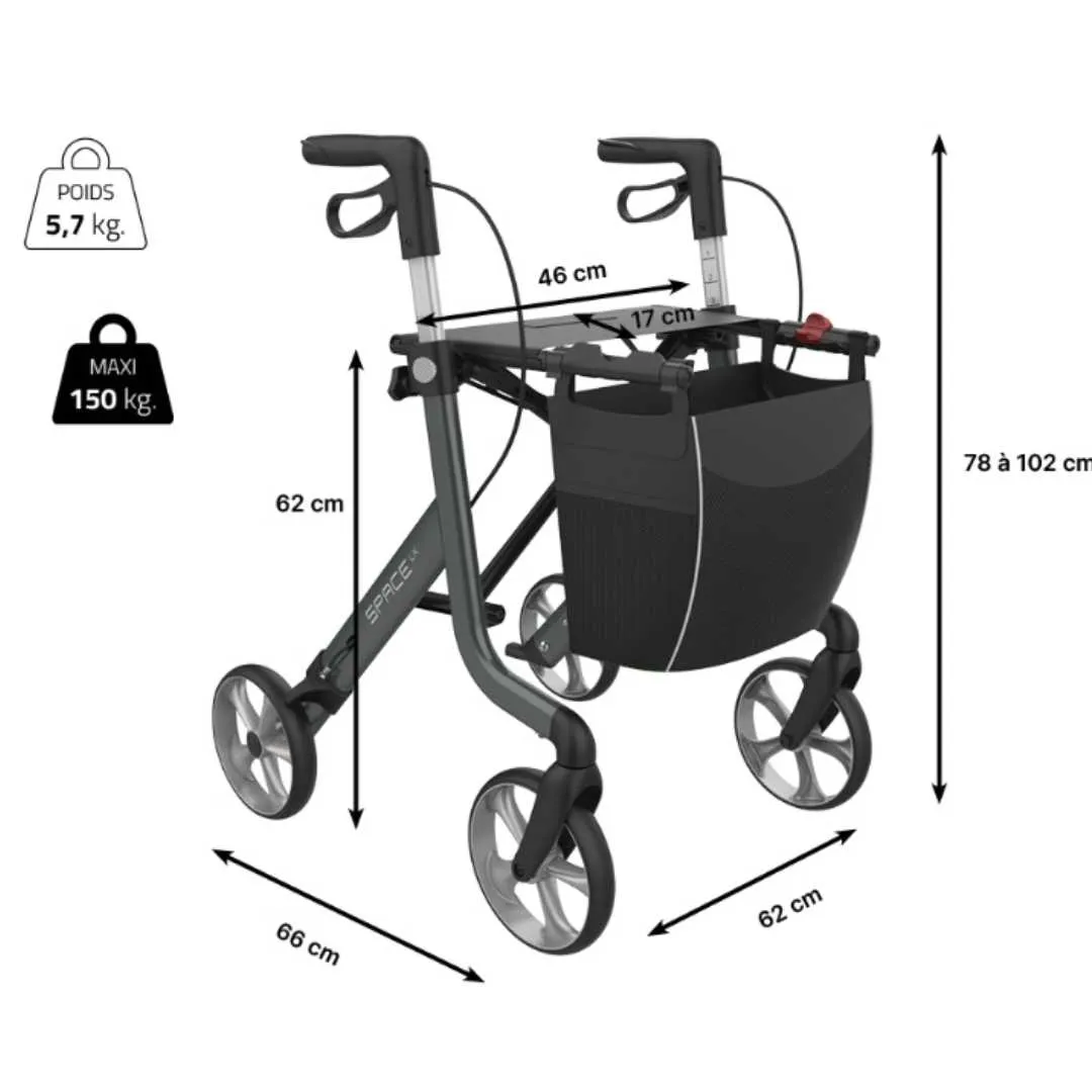 Andador Rollator REHASENSE SPACE