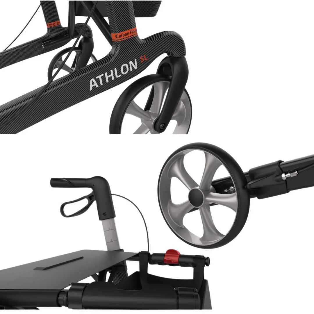 Andador Rollator FIBRA DE CARBONO ATHLON