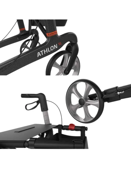 Andador Rollator FIBRA DE CARBONO ATHLON
