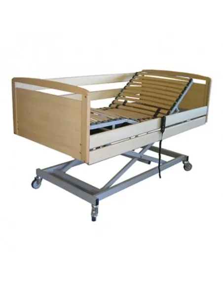 Cama articulada con Carro Elevador GO Conjunto de Madera