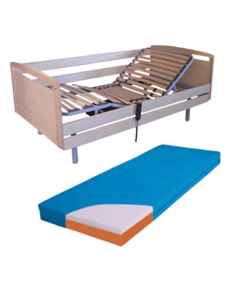Cama articulada con Patas GO Conjunto de Madera
