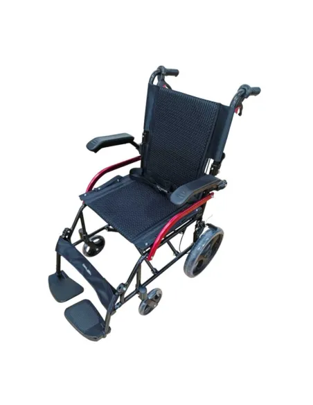 Silla de ruedas Plegable de transportar con Reposabrazos Abatiles