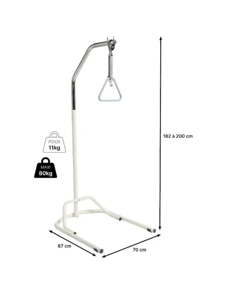 Trapecio Incorporador para Cama con Base Regulable en Altura