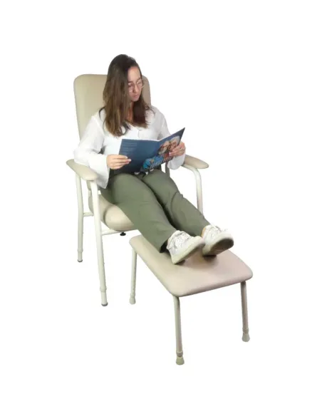 Sillón CONFORT Regulable en Altura · Reposapiernas Opcional
