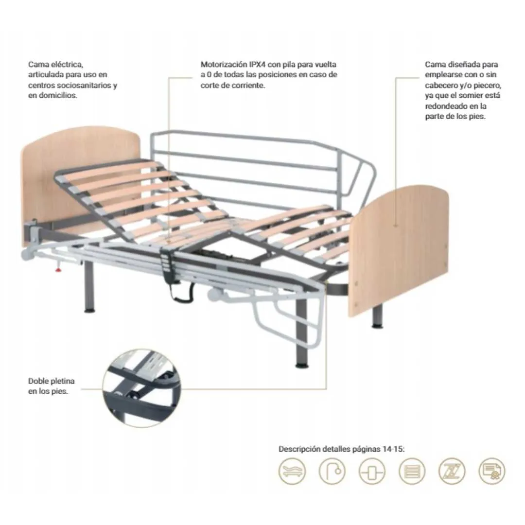 Pack Cama Articulada NULES Tecnimoem · Colchón...