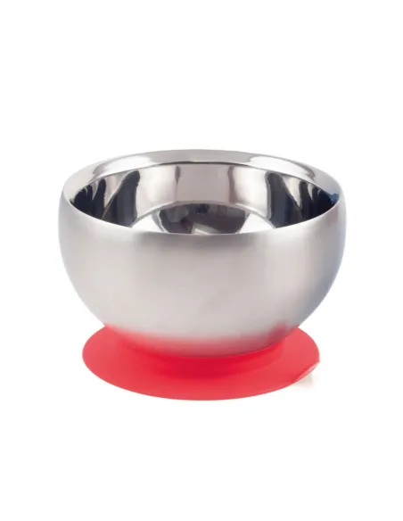 Plato Bol de Acero Inoxidable con Ventosa · Tapa Opcional