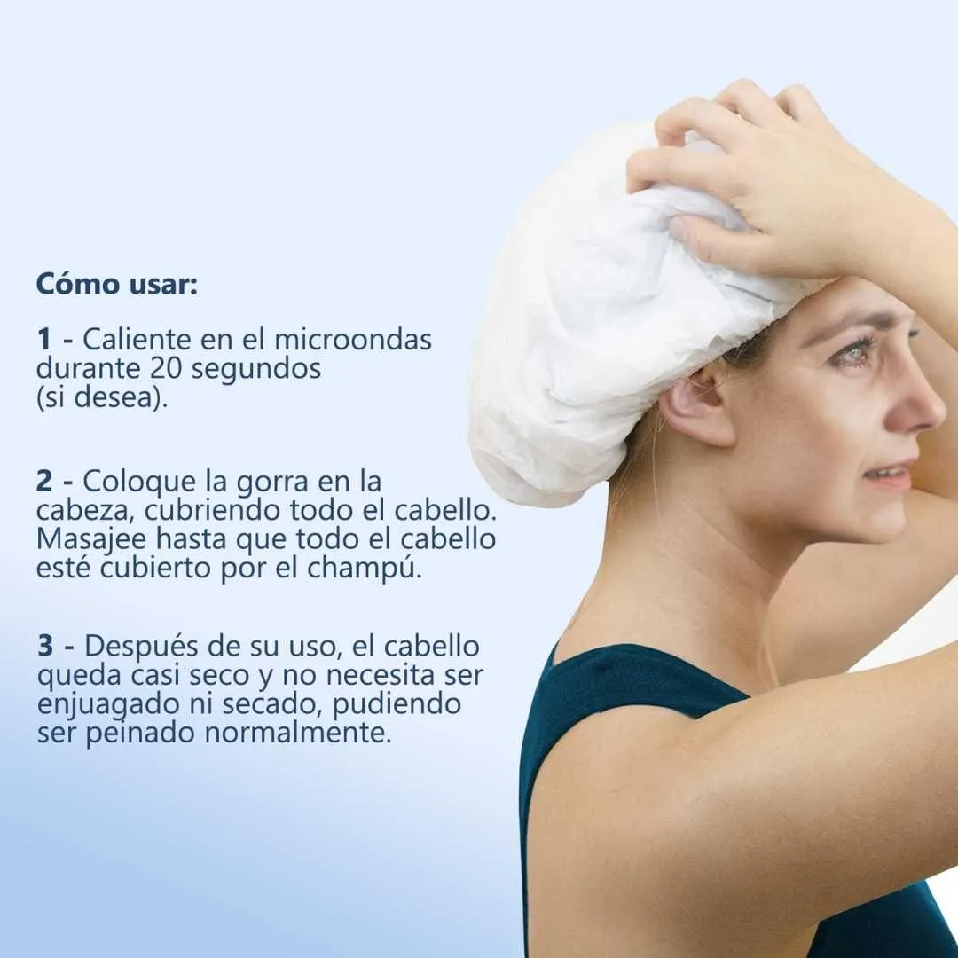 Gorro Champú Lavado Cabello Sin Enjuague