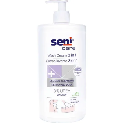 Crema Limpiadora Vegana 3 en 1 Sin Aclarado SENICARE 1000 ml