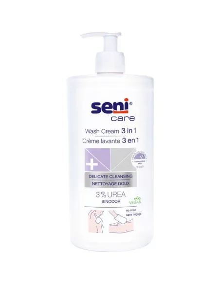 Crema Limpiadora Vegana 3 en 1 Sin Aclarado SENICARE 1000 ml