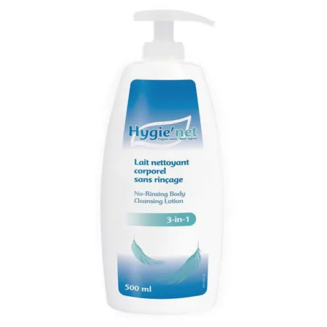 Leche Limpiadora Vegana 3 en 1 Sin Aclarado HYGIENET 500 ml