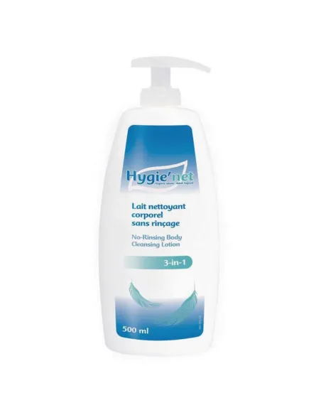 Leche Limpiadora Vegana 3 en 1 Sin Aclarado HYGIENET 500 ml