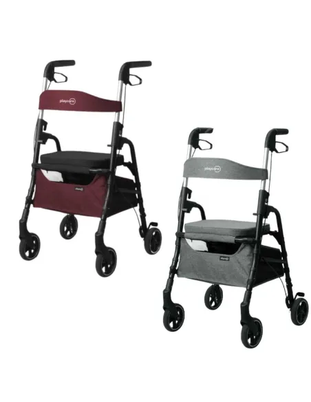 Andador Plegable con Asiento y Cesta W04 Playcare