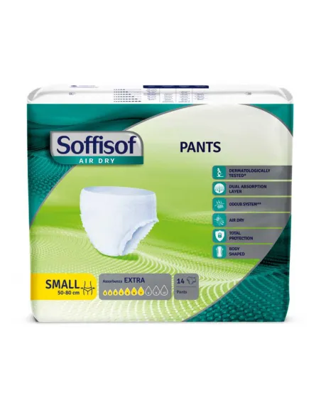 Panty Absorvente Extra 1400 ml  SOFFISOF Talla M de 70 a 110 cm · 14 Unidades